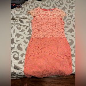 Antonio Meani size 6 pink color block ombre lace